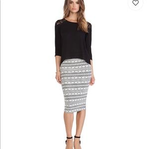 NWT BB Dakota JACK Shayne Skirt in Black